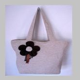 Bolsa Chenile Creme