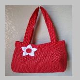 Bolsa Bolinhas Vermelha P1091